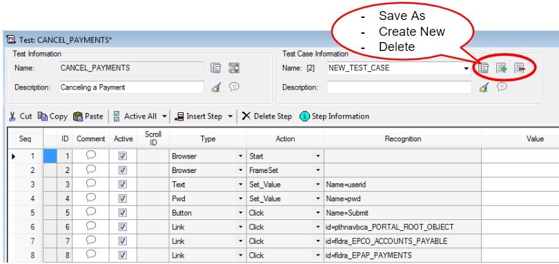 Implementing Test Scripts using Test Cases