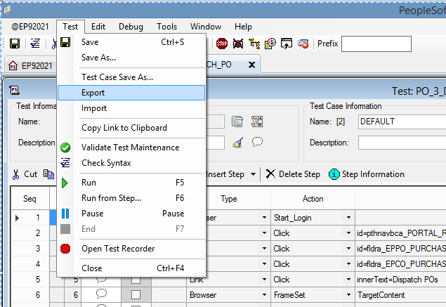 S1001 Testing Script PTF: How to create and manage Test Scripts