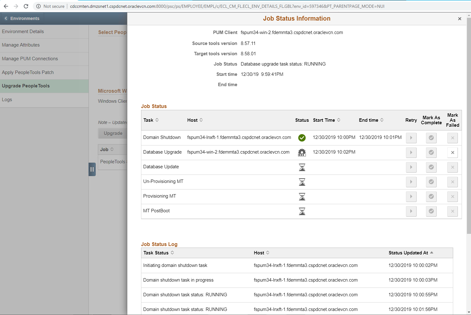 PeopleSoft Cloud Manager OneClick Automation for PeopleTools 8.58