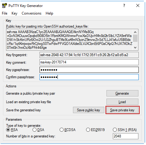 Generating & Uploading the SSH Keys