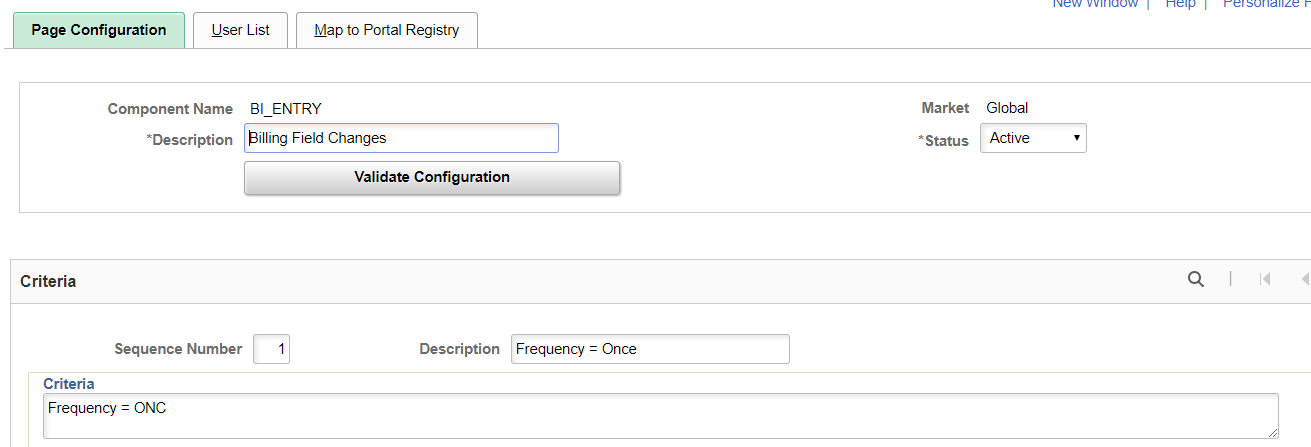 PeopleSoft Page and Field Configurator