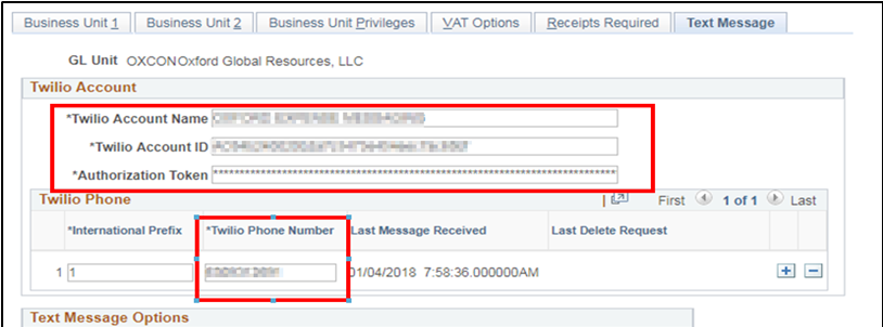 Setup Business Unit for Twilio Integration