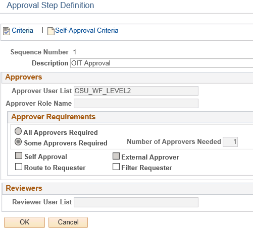 Approval Process Setup