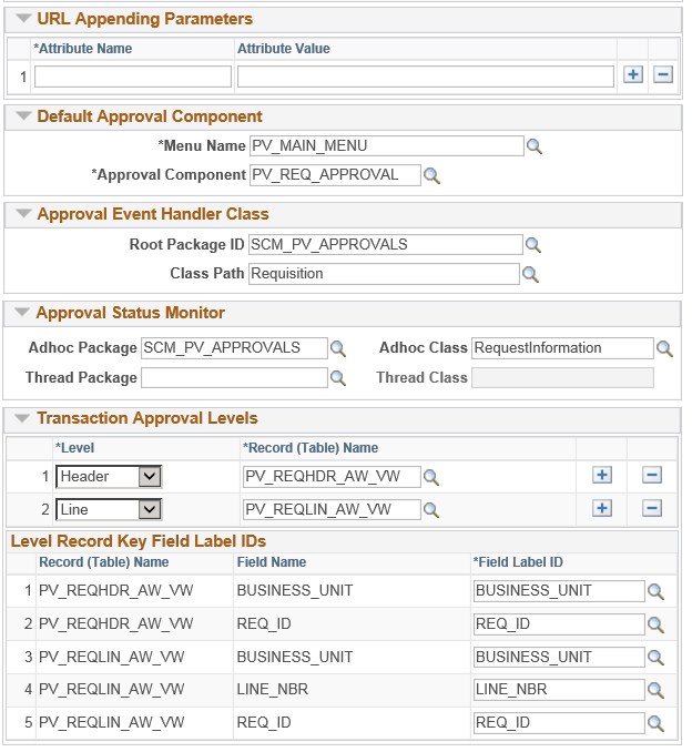 Configure Transaction Registry