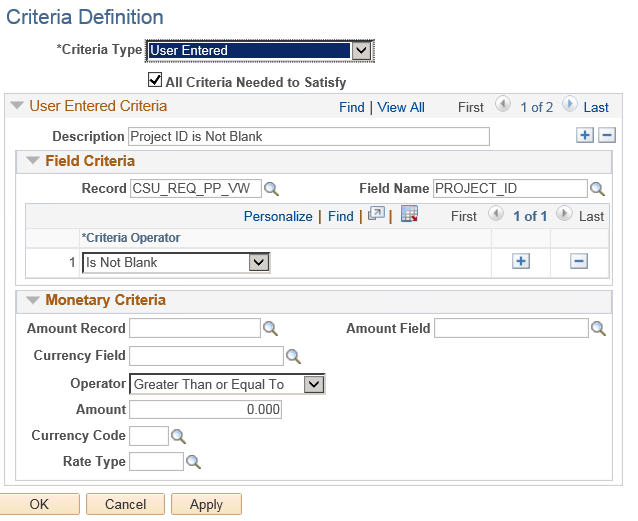 Approval Process Setup