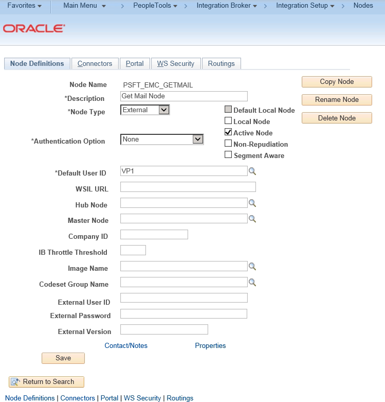 Integration Broker Setup