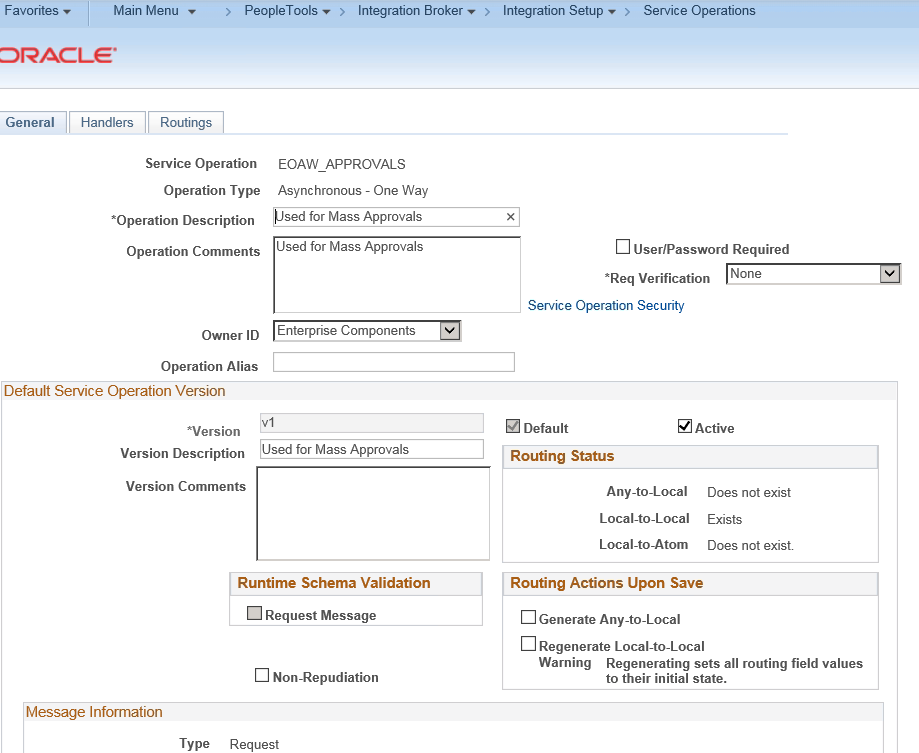 Integration Broker Setup