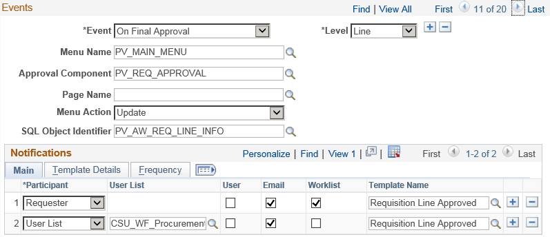 Transaction Configuration Setup