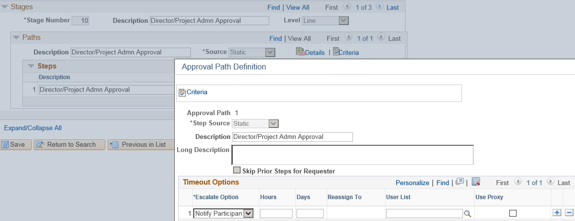 Approval Process Setup