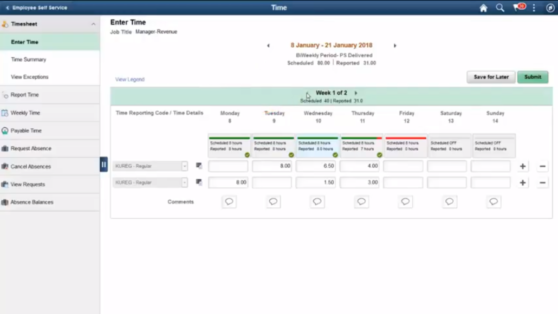 Time and Labor Fluid Timesheet – Elapsed Time