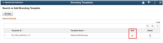 Branding template