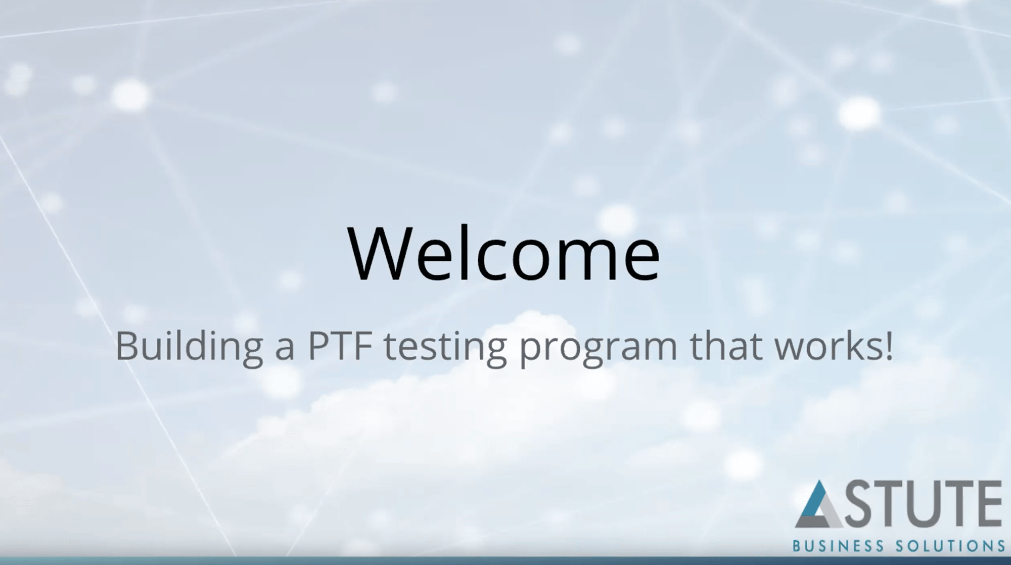 Building a PTF Program that Works