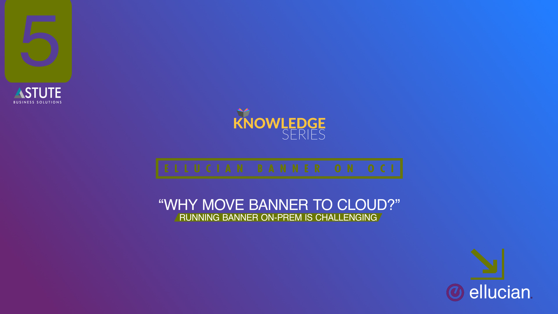 #5 Ellucian _Why move Banner to cloud_- Running Banner On-Prem is Challenging