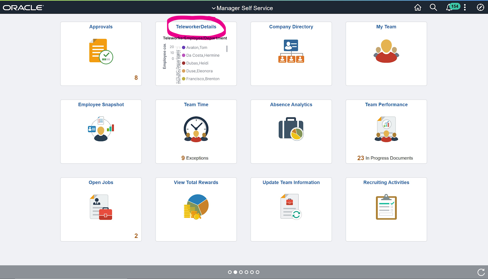 HCM 9.2.33 MSS Fluid Home Page