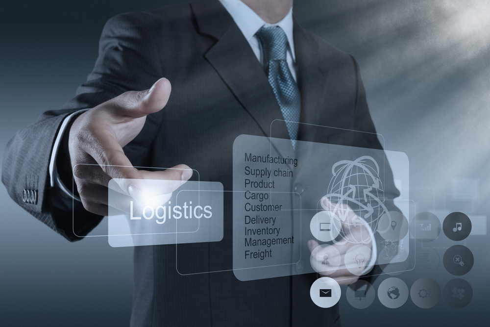 businessman hand shows logistics diagram as concept-2